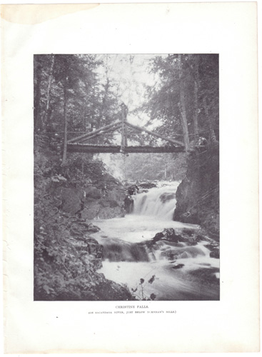 CHRISTINE FALLS

(ON SACANDAGE RIVER, JUST BELOW BURNHAM'S MILLS)